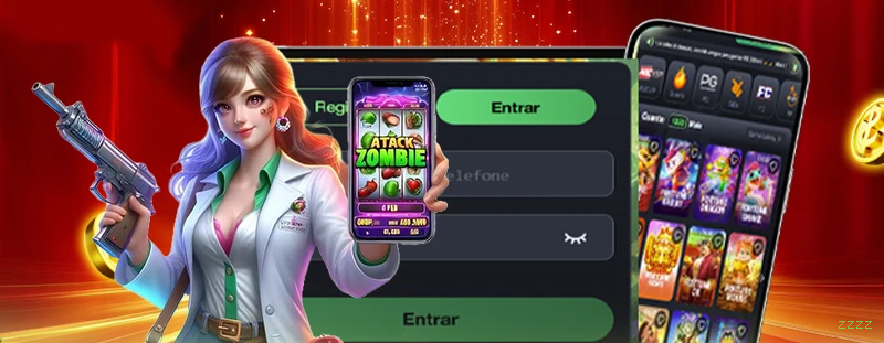 Imagem promocional da experiência de game da zzzz